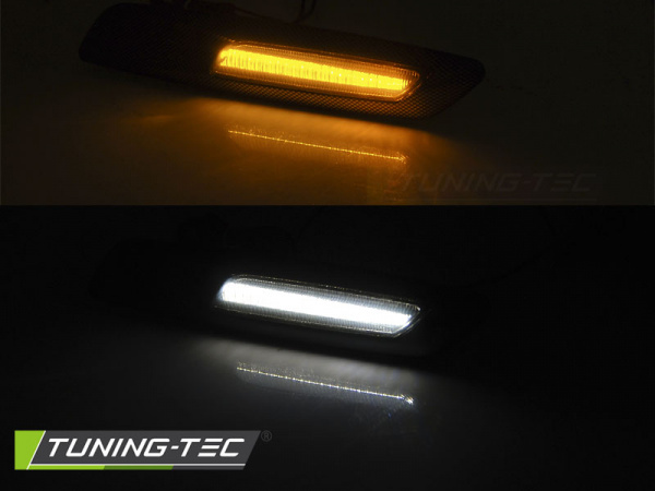 Upgrade LED Seitenblinker für BMW 5er E61/E61, 1er E81/E82/E87, 3er E90/E91, 3er Coupe/Cabrio E92/E93 04-10 silber/rauch